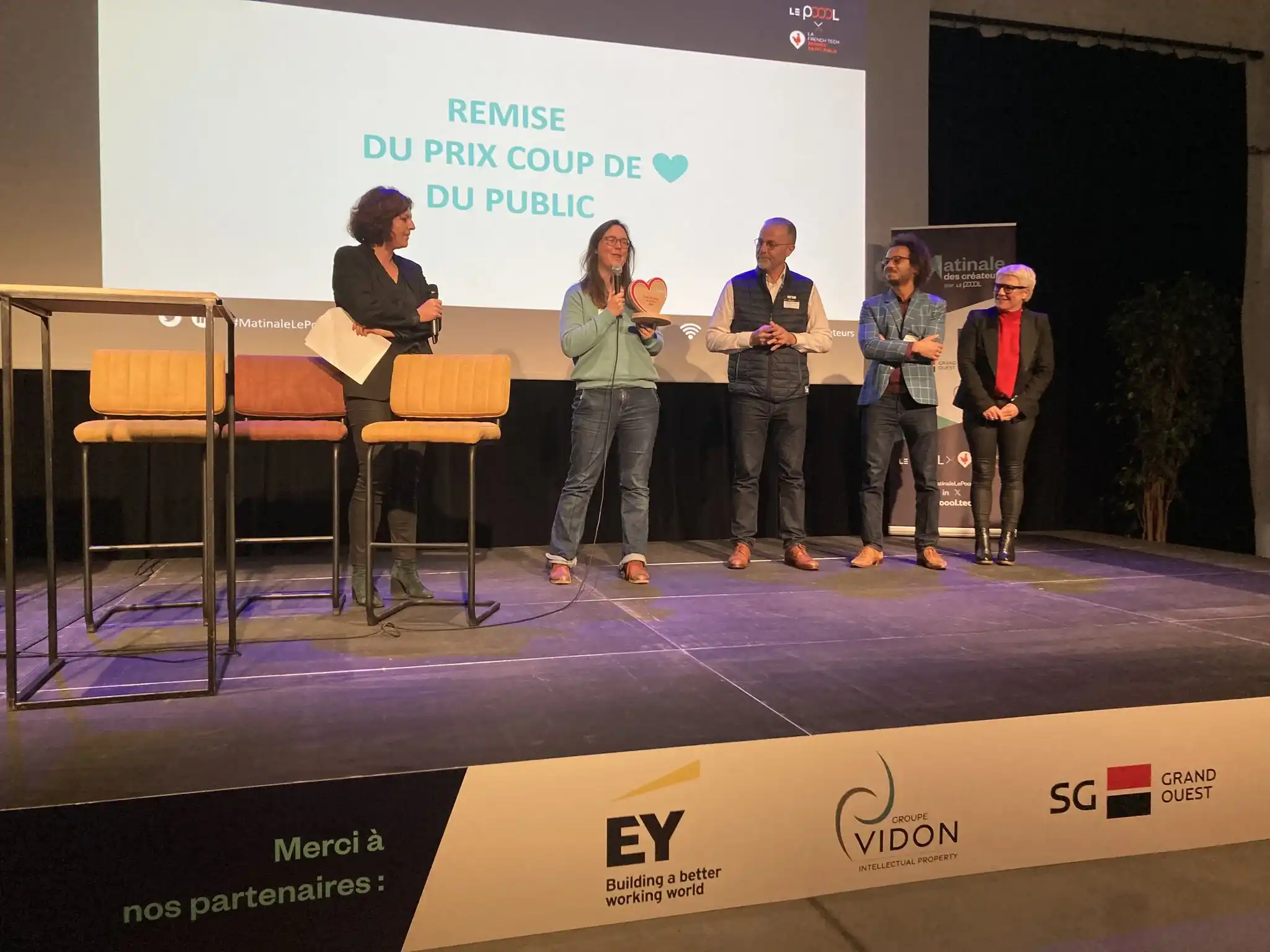 Skyld, the nominated startup, wins the Audience Award at the Rennes Creators' Morning!